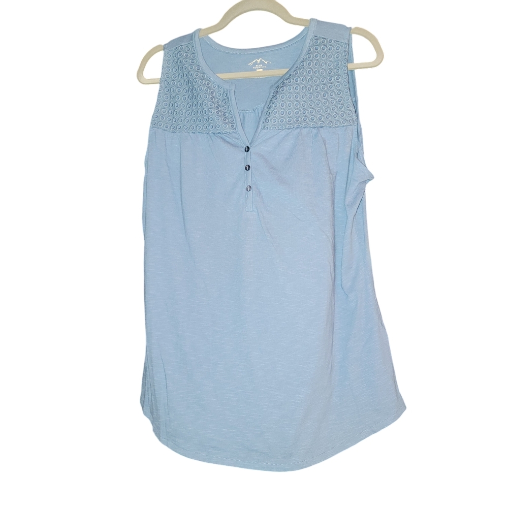NWT Blue Mountain Tank Top with Eyelet detailing Size L - Picture 8 of 8